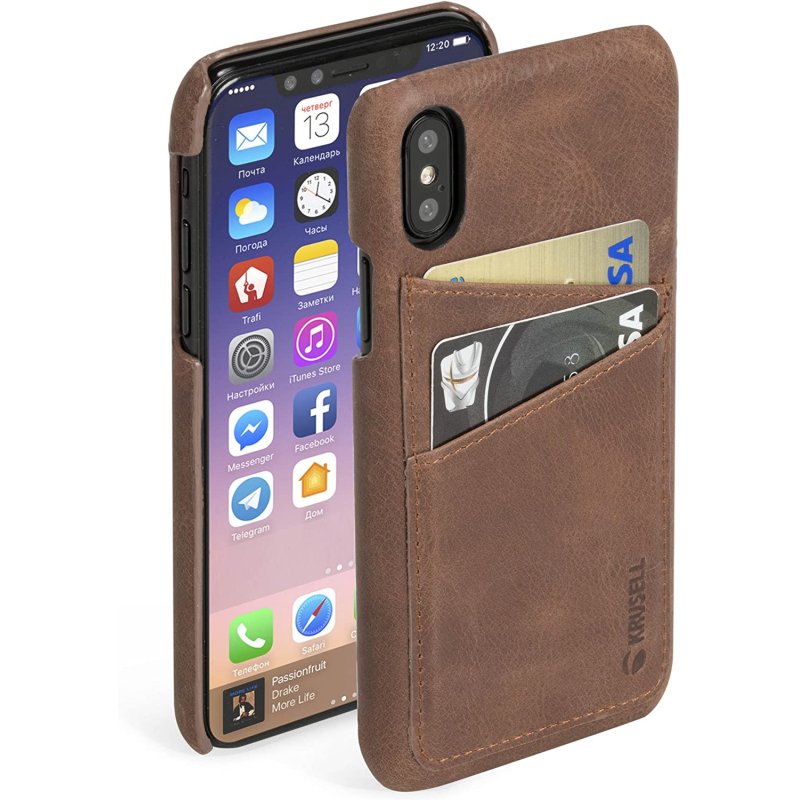 Krusell Sunne 2 mobile phone case Cover Brown
