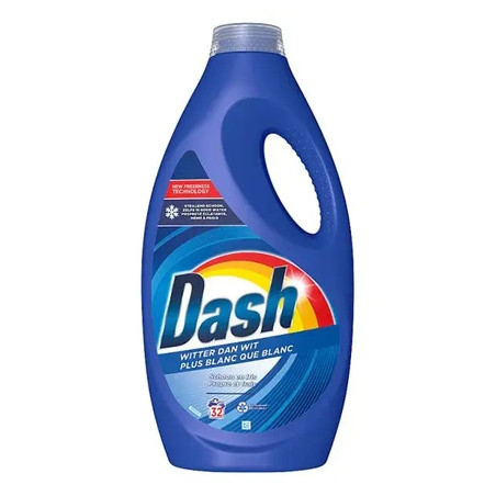 Dash Liquid Laundry Detergent Whiter Than White 1440 Ml