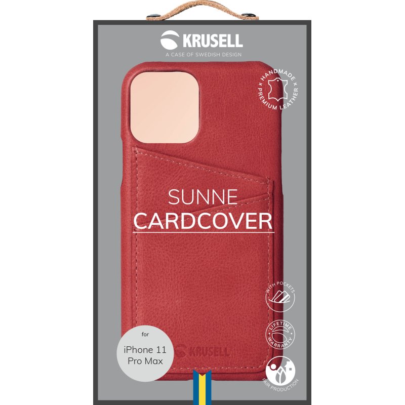 Krusell Sunne CardCover Apple iPhone 11 Pro Max vintage red (61795)