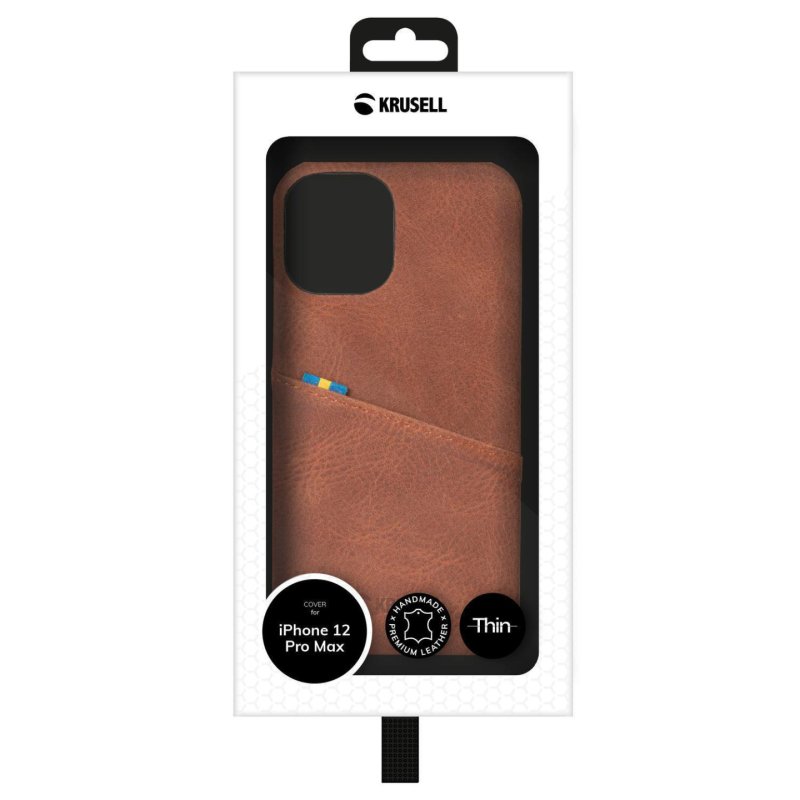 Krusell 62176 mobile phone case 17 cm (6.7") Cover Brown