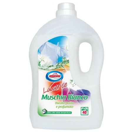 Amacasa Liquid Laundry Detergent 40 Mis Muschio Bianco