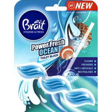 Dramers Brait Hygiene & Fresh Toilet Block Power Fresh Ocean 39g