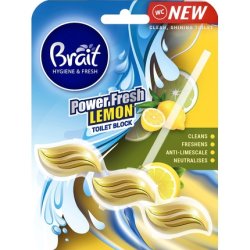 Dramers Brait Hygiene & Fresh Toilet Block Power Fresh Lemon 39 G