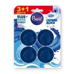 Dramers Brait Blue Water Effect Toilet Bowl Cleaner Blue 4 X 50 G