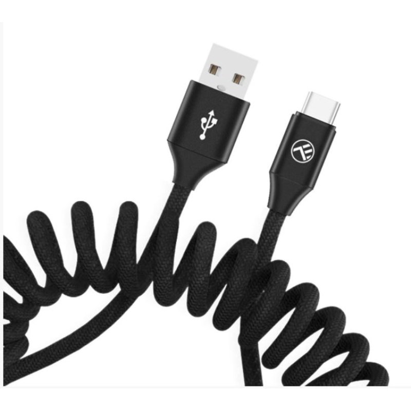 Tellur Data cable Extendable USB to Type-C 3A 1.8m Black