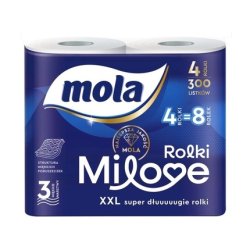 Mola Milove Toilet Paper 3ply 4 Rolls