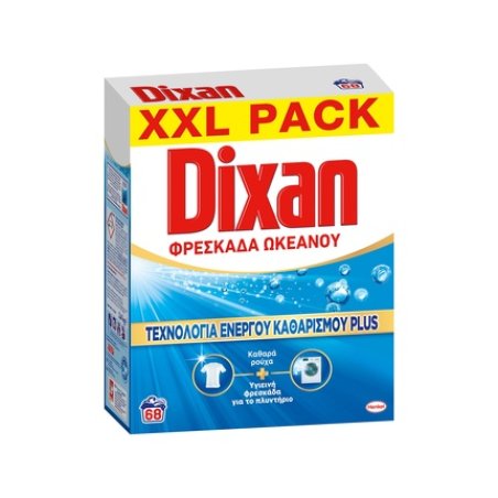 Dixan Xxl Pack Washing Powder Ocean Fresh 34 Kg 68 Washes