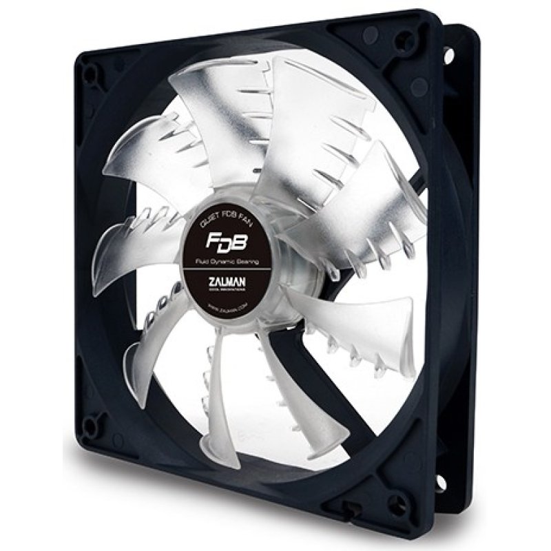 Zalman ZM-F3 FDB(SF) système de refroidissement d’ordinateur Boitier PC Ventilateur 12 cm Noir, Transparent