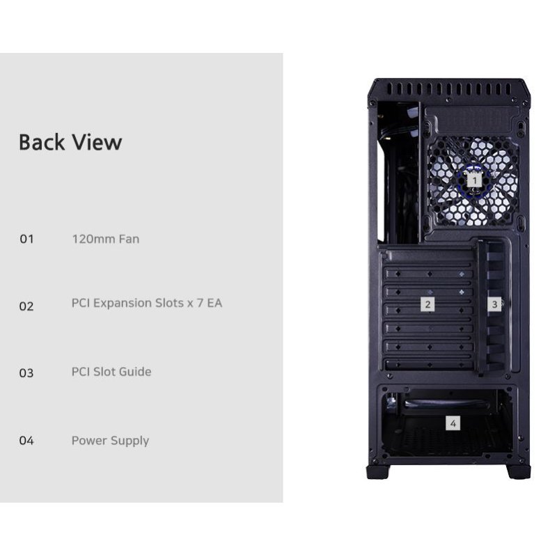 Zalman N5 TF ATX, RGB fan x4, T/G