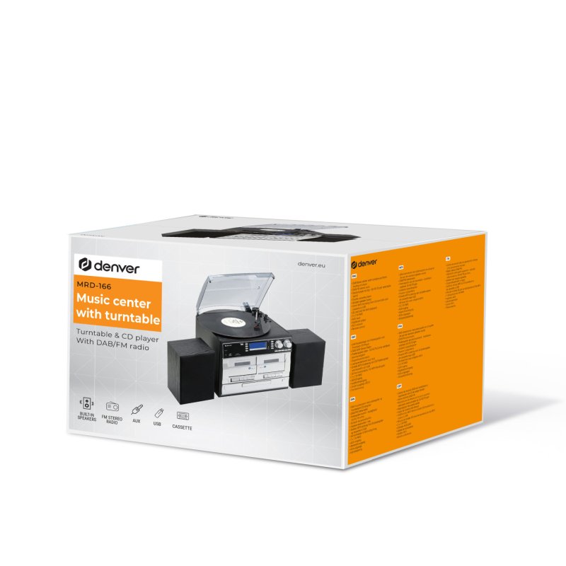 Denver MRD-166 Lecteur de CD Lecteur CD personnel Noir, Gris