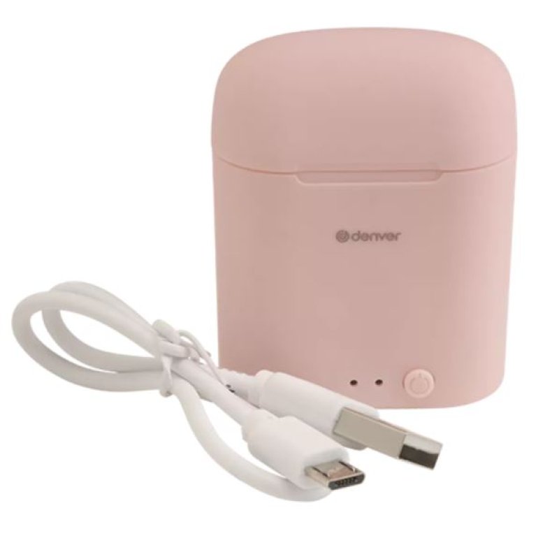 Denver TWE-46ROSE écouteur/casque Sans fil Ecouteurs Musique Bluetooth Rose
