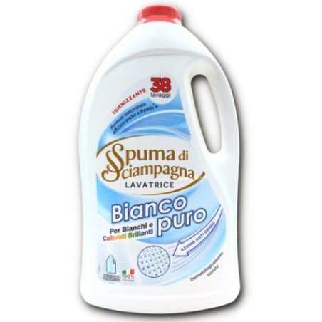 Lavatrice Spuma Di Sciampagna Laundry Liquid Detergent Bianco Puro 1710ml