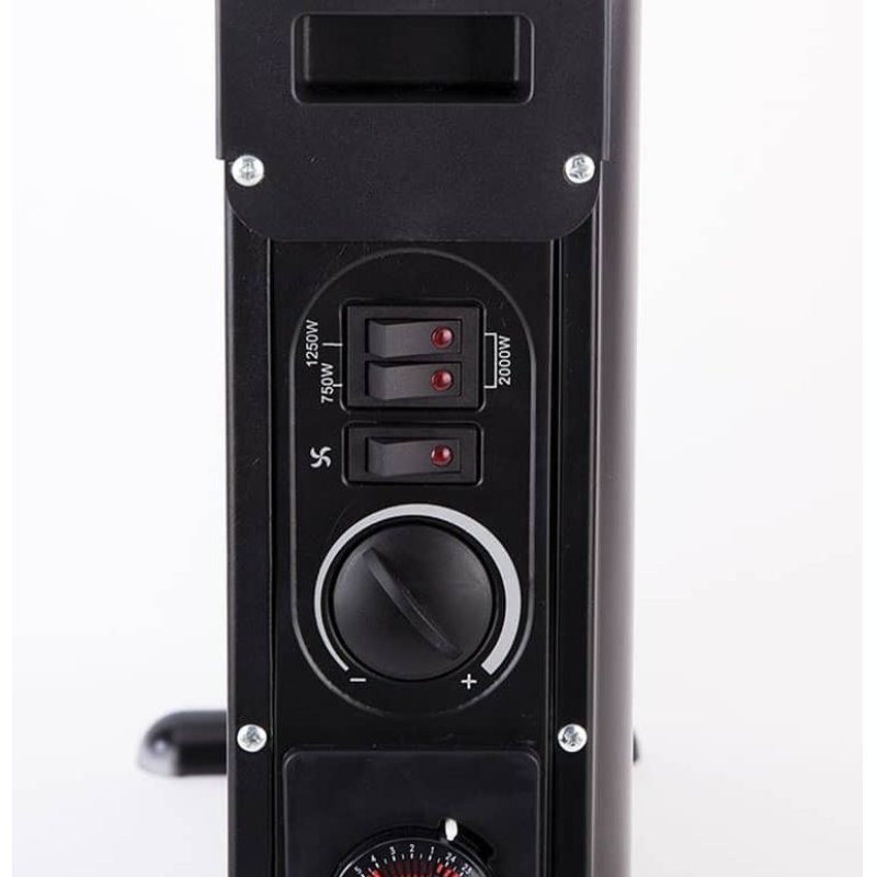 JATA C214T appareil de chauffage Intérieure Noir 2000 W Chauffage électrique à convecteur