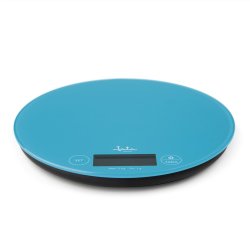 JATA HBAL7230 escabeaux de cuisine Bleu Comptoir Rond Balance de ménage électronique