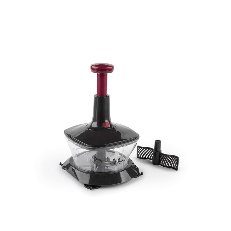 JATA HMAQ4505 manual food chopper Black, Bordeaux