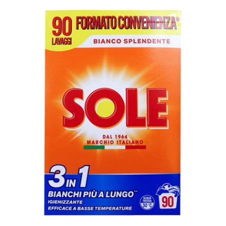 Sole Laundry Powder Detergent White Brilliant For 90 Washes