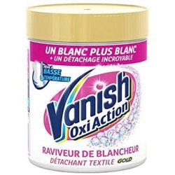 Vanish - Détachant Textile Poudre - Gold Oxi Action Blanc Eclatant 30sec - 470g