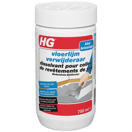 HG dissolvant pour colles de revêtements de sol