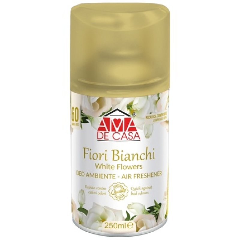 Ama De Casa Deo Matic Refill 250 Ml White Flowers