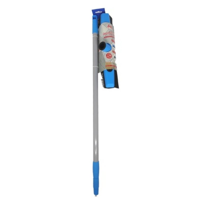 Ama De Casa Rubber Broom 32 Cm With Telescopic Handle And Cloth Holder