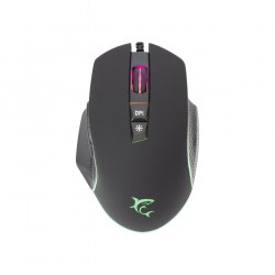 White Shark GARETH Black souris Ambidextre USB Type-A Optique 6400 DPI