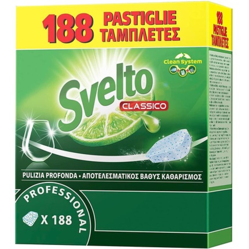 Fustino 188 Tabs 10g Dishwasher Svelto Tablets