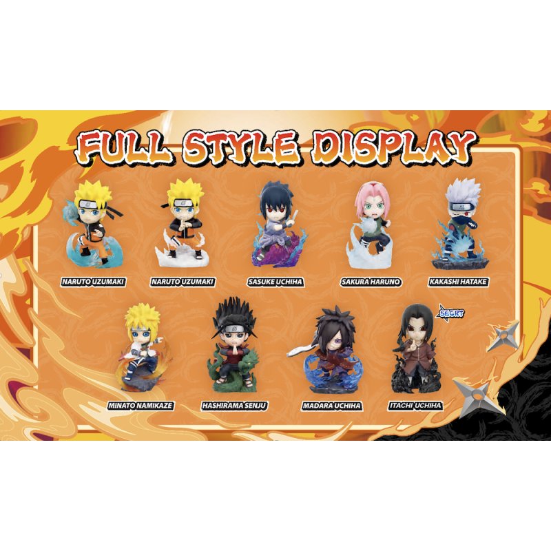 NARUTO SHIPPUDEN - Great Ninja Vol 1 - Blind Box Set 8 Figurine TBAcm