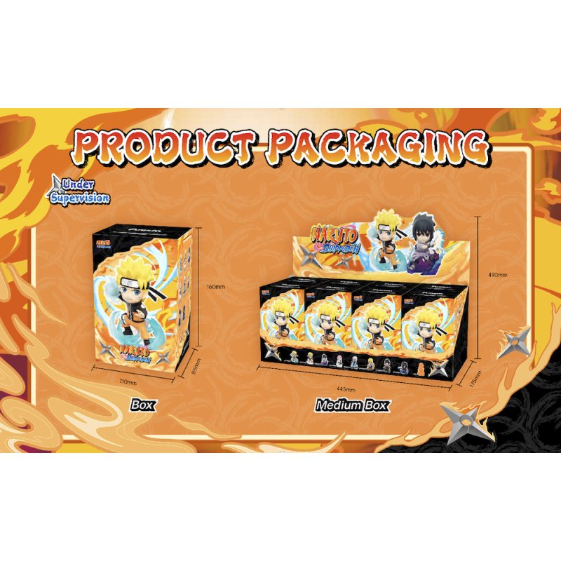 NARUTO SHIPPUDEN - Great Ninja Vol 1 - Blind Box Set 8 Figurine TBAcm