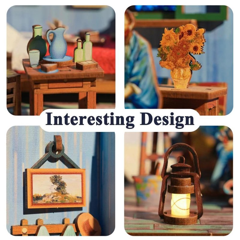 BOOK NOOK KIT - DIY- Chambre de Vincent - 143pcs LED Light