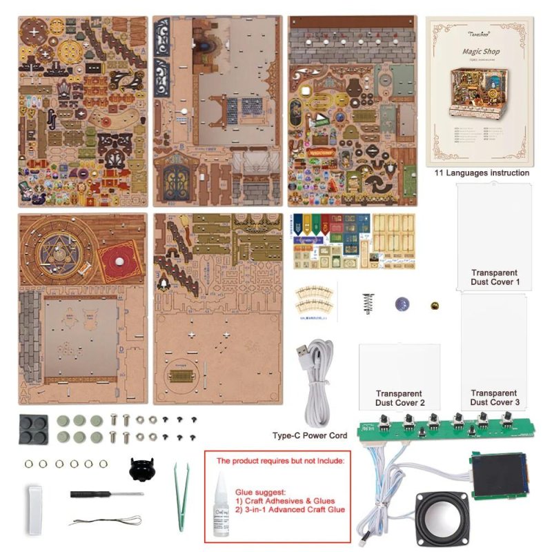 BOOK NOOK KIT - DIY- Magasin Magique - 311pcs LED Light