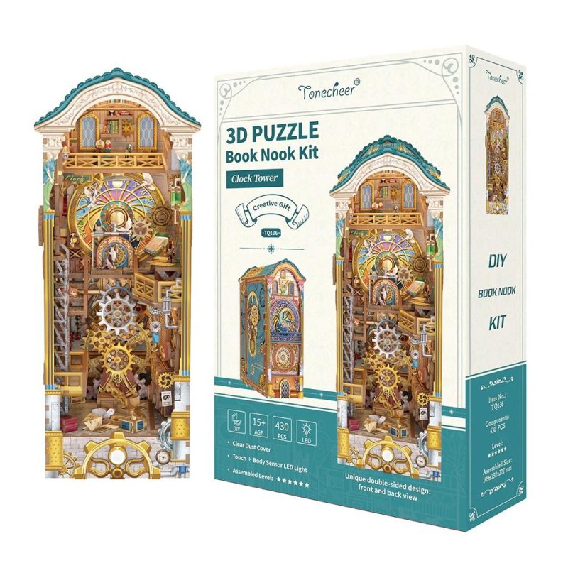 BOOK NOOK KIT - DIY- Tour de l'horloge - 430pcs LED Light