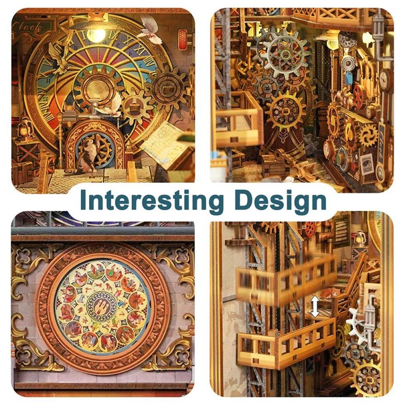 BOOK NOOK KIT - DIY- Tour de l'horloge - 430pcs LED Light