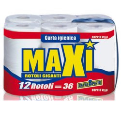 Maxi Hygienic 12 Rolls 2ply Toilet Paper