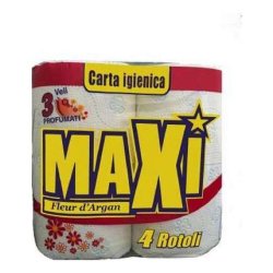 Maxi Argan Toilet Paper 3 Layers 4 Rolls