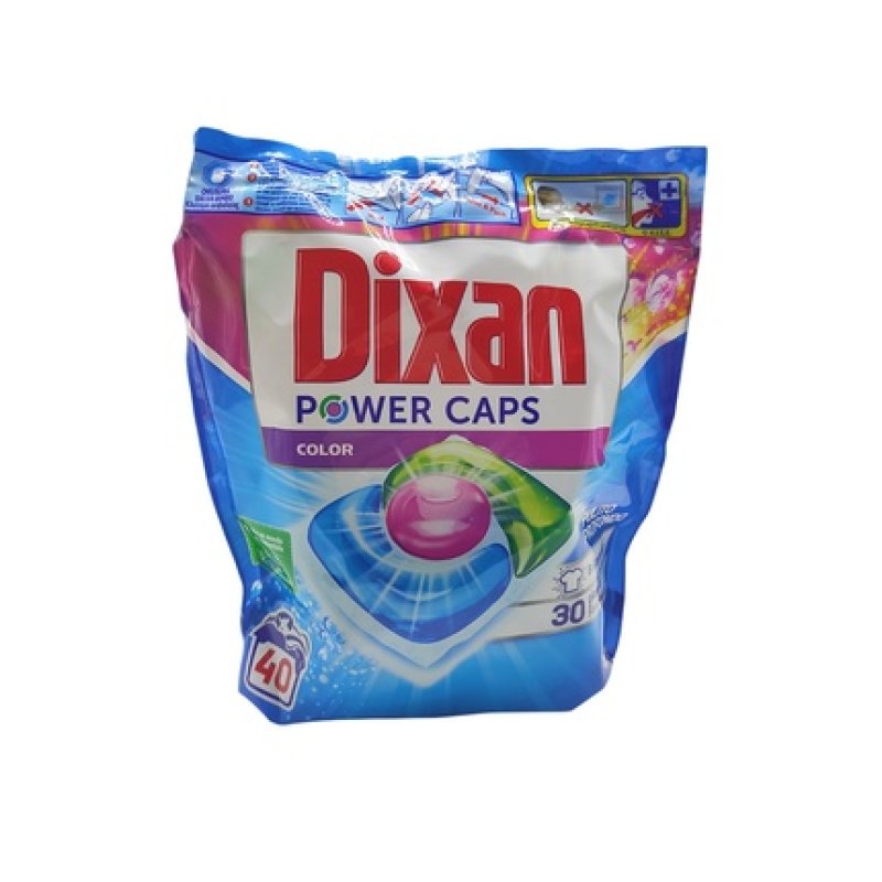 Dixan Power Caps X 40 Laundry Color Effective Laundry Detergent Capsules For Vibrant Colors
