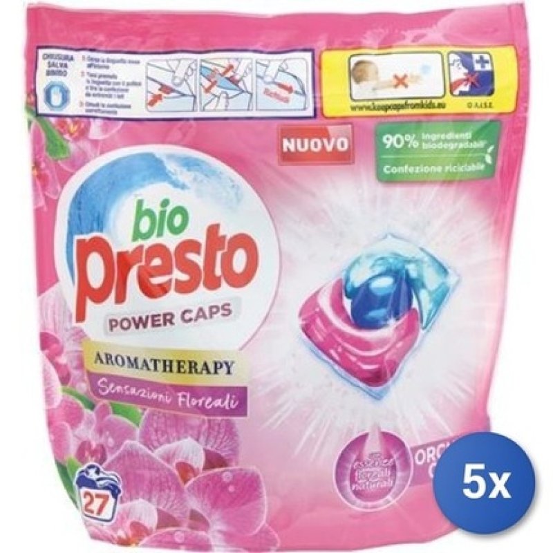 Bio Presto 5x Bundle Washing Power Caps X27 Colour