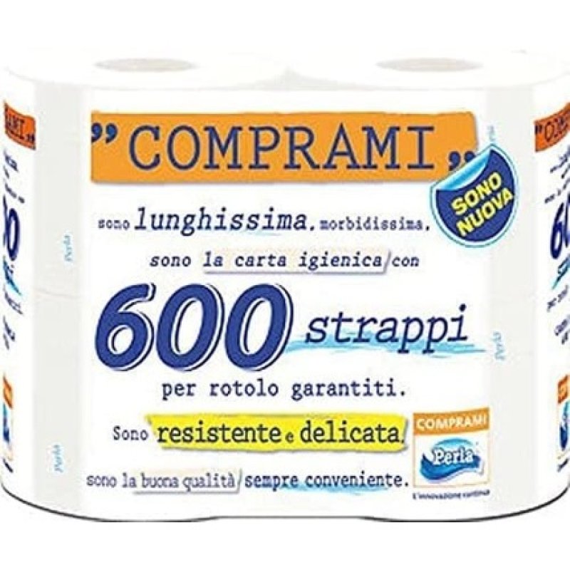 Perle Comprami Compact Toilet Paper 4 Rolls 40 Rolls