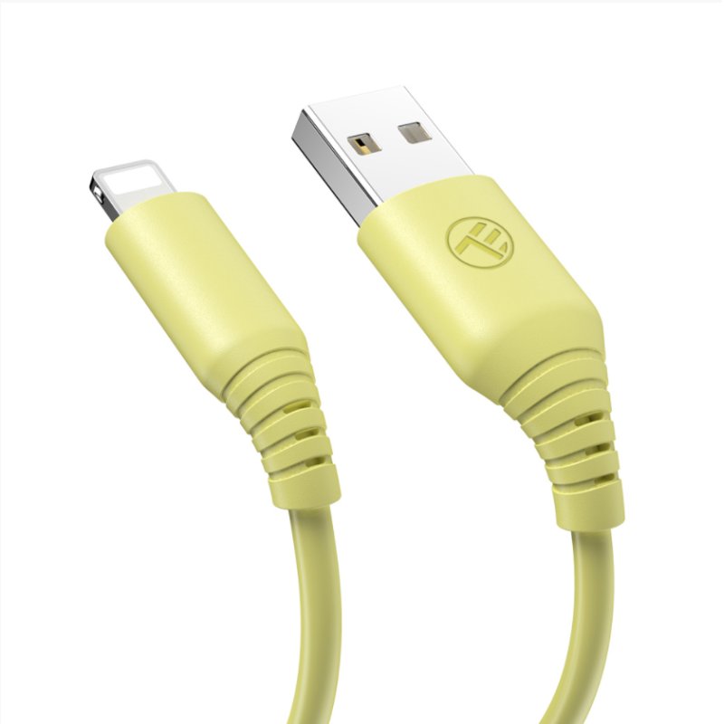 Tellur Silicone USB to Lightning cable 3A, 1m, yellow