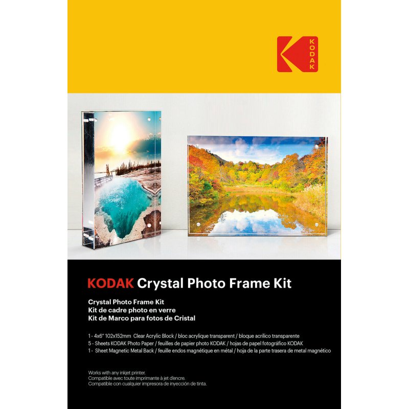 Kodak Crystal Photo Frame Kit 5 Sheets