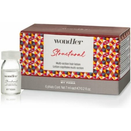 Professional By Fama Wondher Structural Hair Lotion 6x7ml Split End Repair Softener - Pack of 6