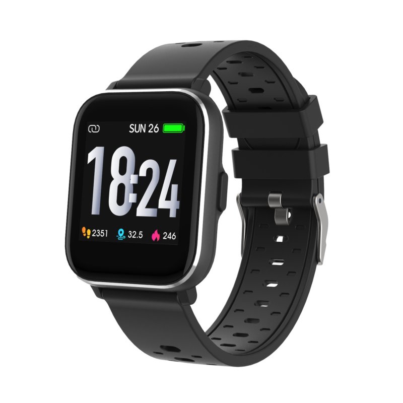 Denver SW-162BLACK smartwatche et montre de sport 3,56 cm (1.4") IPS Numérique Écran tactile Noir