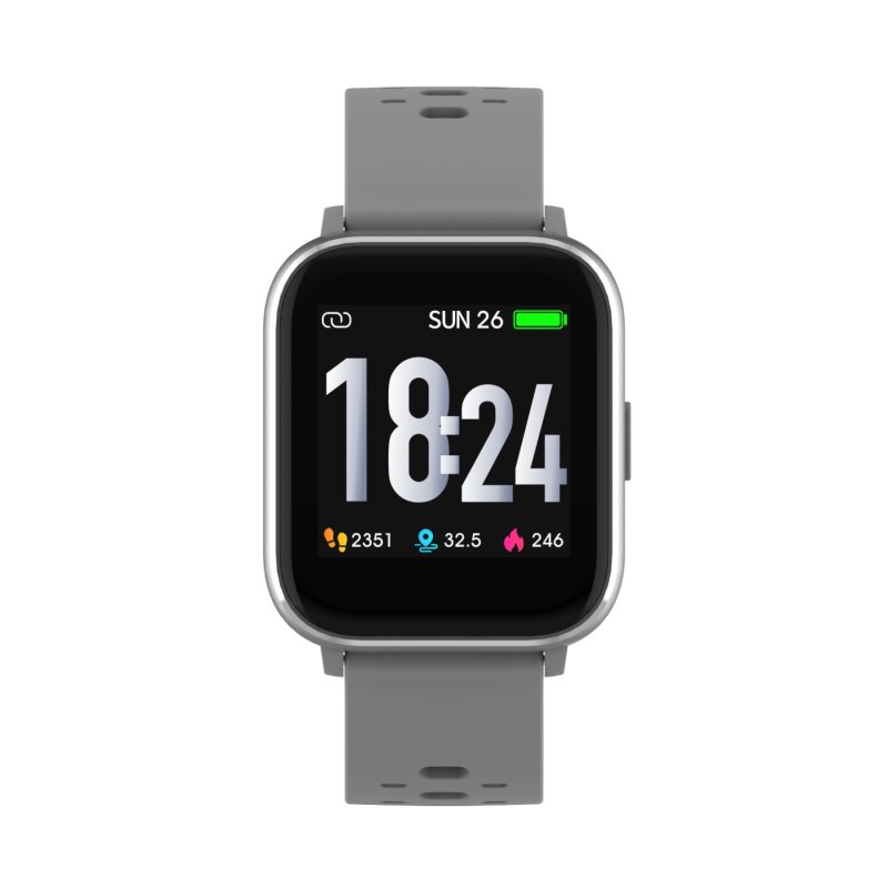 Denver SW-162GREY smartwatche et montre de sport 3,56 cm (1.4") IPS Numérique Écran tactile Gris