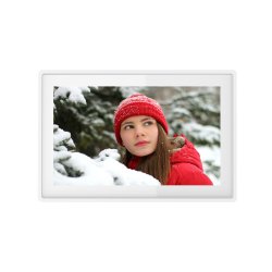 Denver PFF-1021WHITE digital photo frame White 25.6 cm (10.1") Touchscreen Wi-Fi