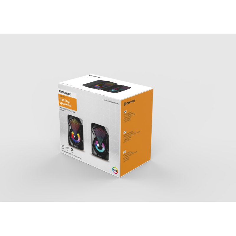 Denver GAS-500 haut-parleur 2-voies Noir Avec fil 6 W