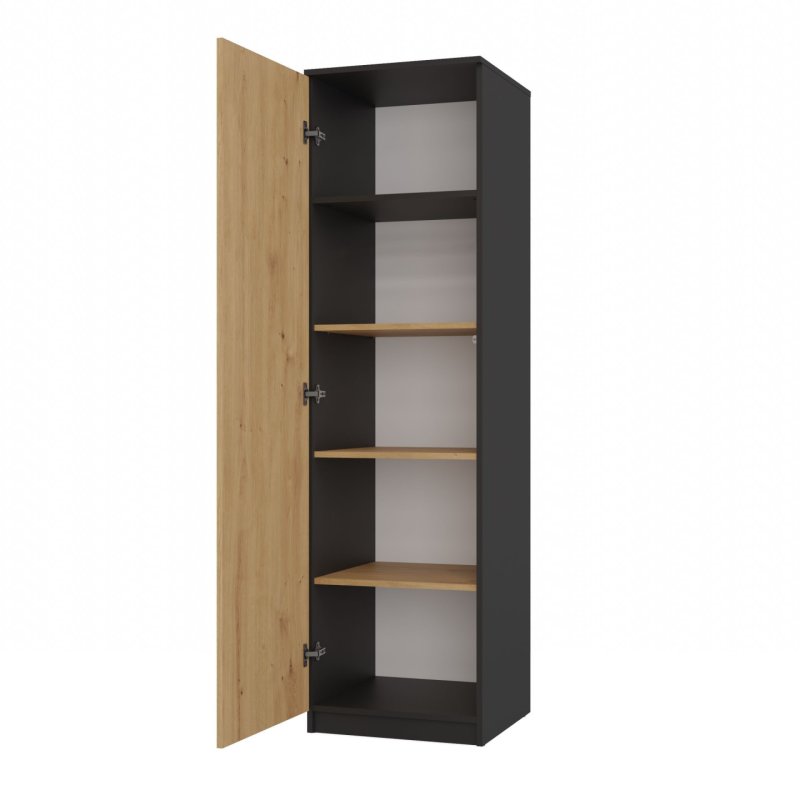 Topeshop SD-50 ANT/ART KPL bedroom wardrobe/closet 5 shelves 1 door(s)