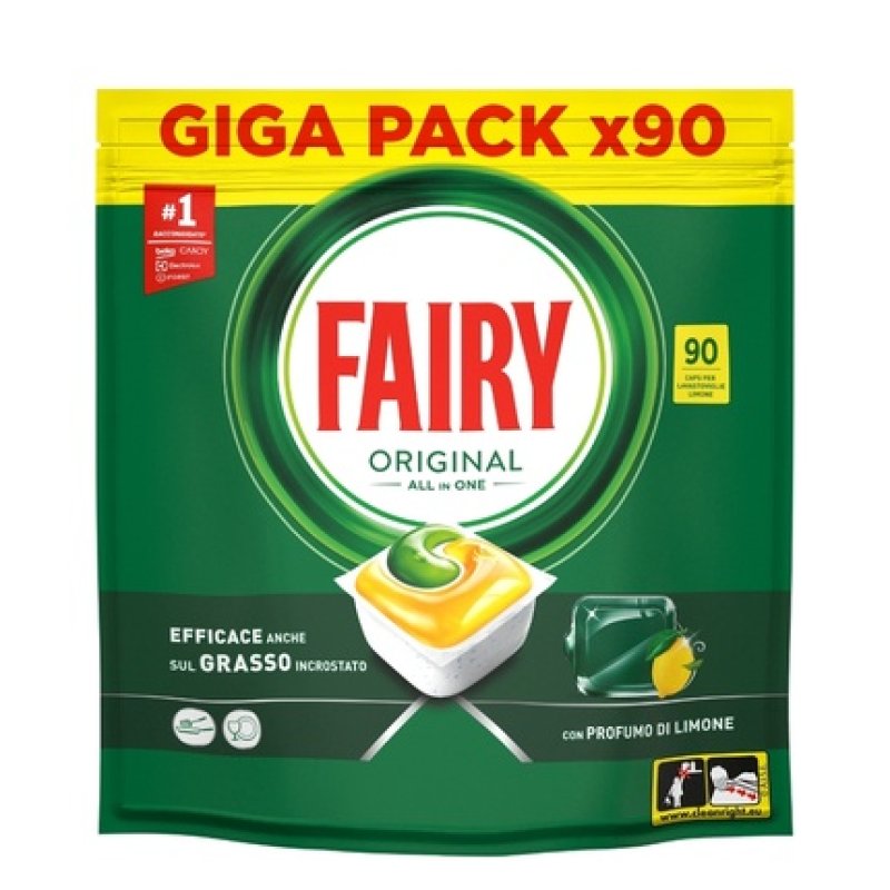 Fairy Caps All 1 X 90 Lemon Effective Dishwashing Capsules