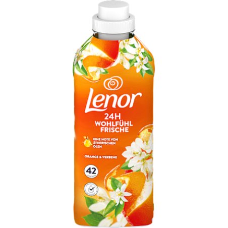 Lenor Fabric Softener Orange & Verbena 42 Washes 882 Ml