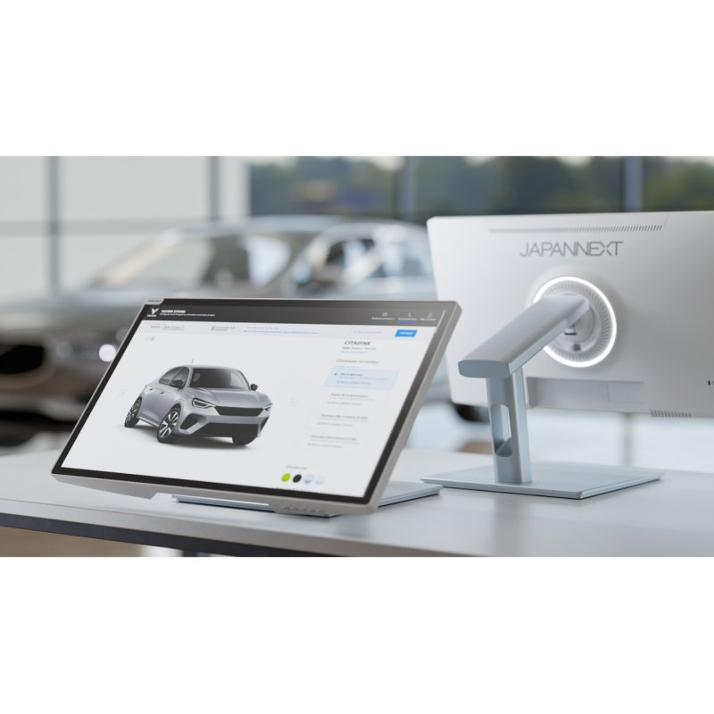 JAPANNEXT JN-IPS2152FHDR-C65W-FLD-T écran plat de PC 54,6 cm (21.5") 1920 x 1080 pixels Full HD LED Écran tactile Gris