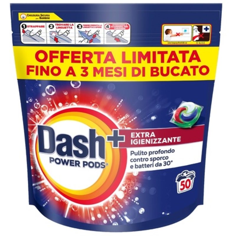 Cif Dash Pods Power X 50 Extra Sanitizing