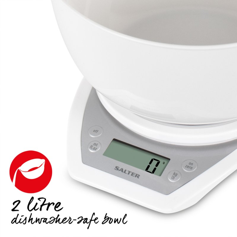 Salter 1024 WHDR kitchen scale White Countertop Electronic kitchen scale